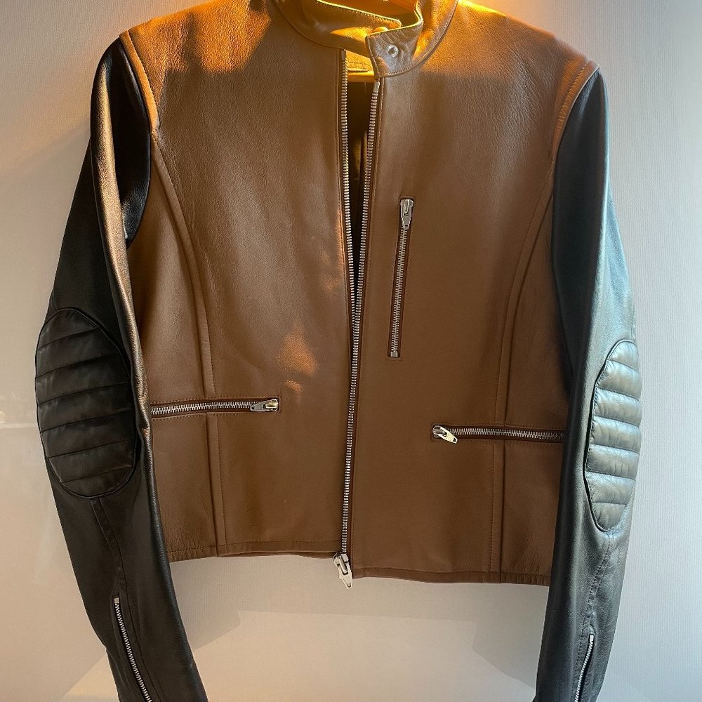 Alexander Wang Leather Two-tone Jacket